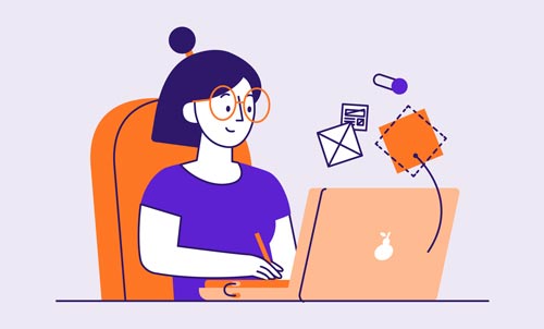 کار با لپ تاپ