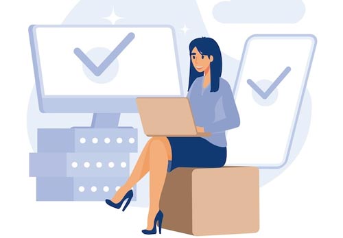 کار با لپ تاپ